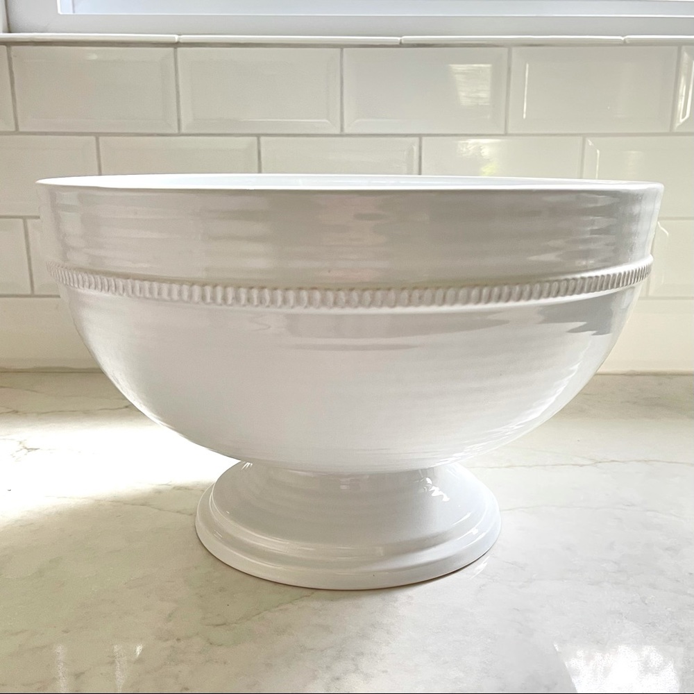 Pottery Barn Gabriella Footed Serving Bowl